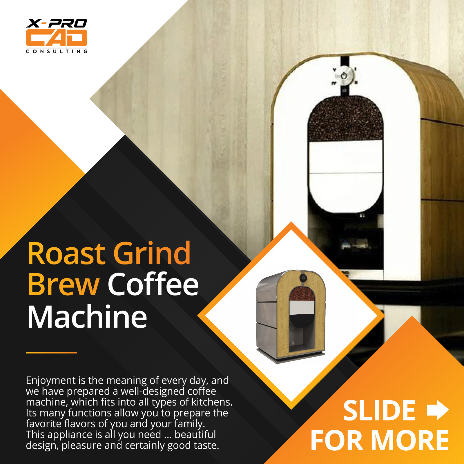 Roast Grind Brew Coffe Machine